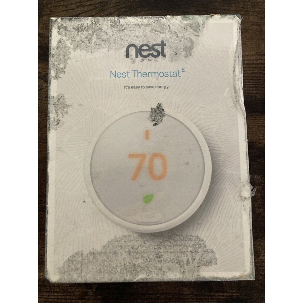 Google Nest Thermostat E T4000ES Smart WiFi Programmable Thermostat New Sealed